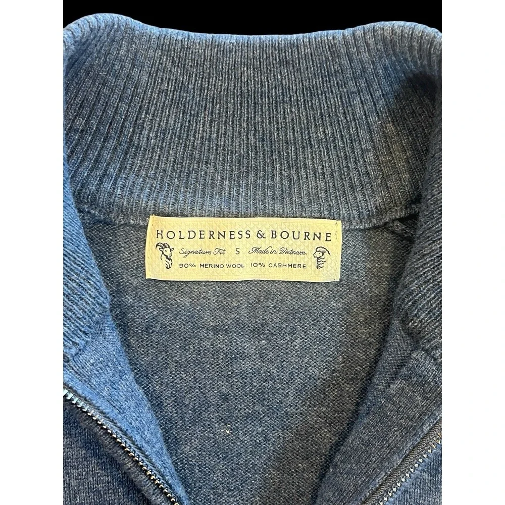 2025 Ryder Cup Mens Holderness & Bourne Wool & Cashmere Golf Sweater Navy Blue⛳️